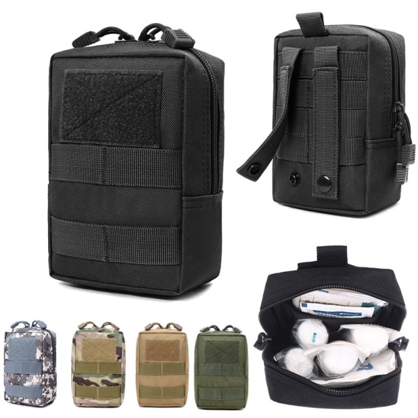 Підсумок Mini-IFAK Multicam Black (чорний мультикам, dark multicam) міні (11x15x6) на MOLLE, Нейлон 600D, з термоізоляцією EPE